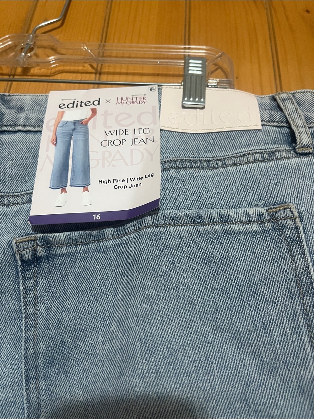 Edited X Hunter McGrady Wide Leg Crop Jeans - Picture 8 of 11